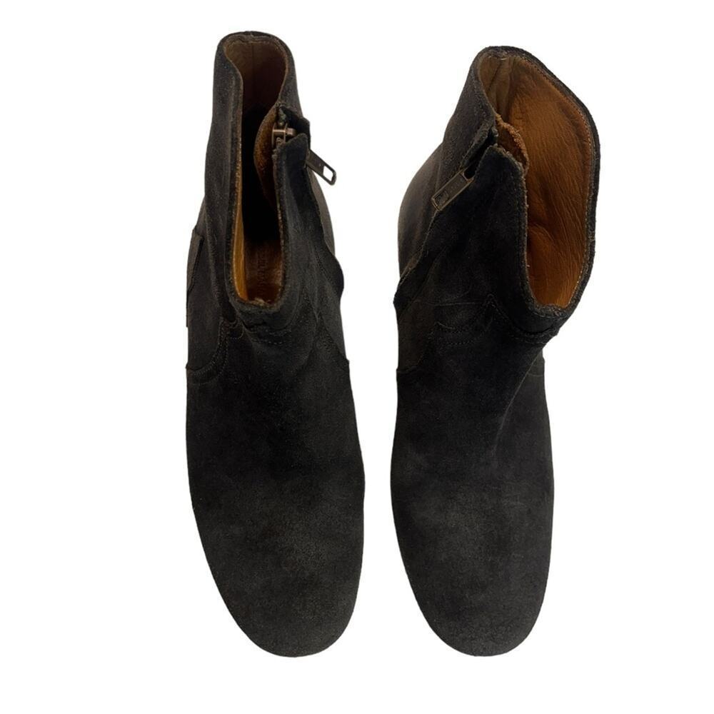 Isabel Marant Dark Brown Suede Booties 6.5 western cowgirl country - Picture 8 of 9